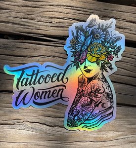 Tattooed Women Foil Sticker